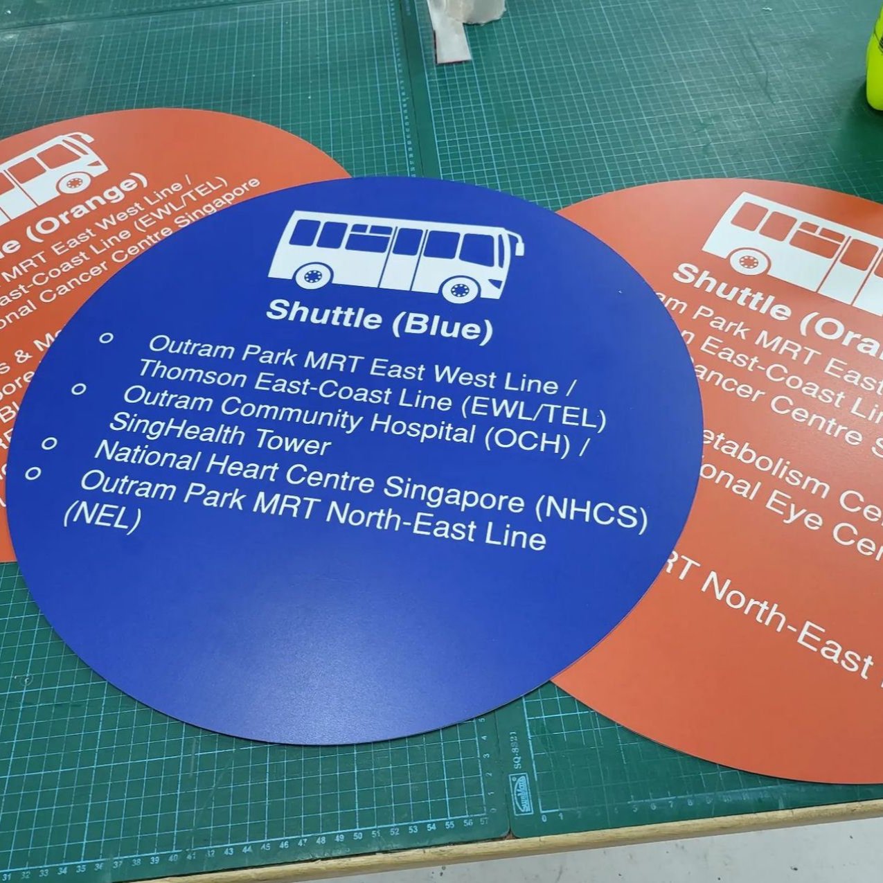 Metal Sign with Vinyl Printing