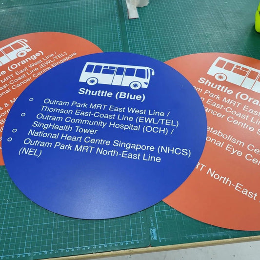 Metal Sign with Vinyl Printing